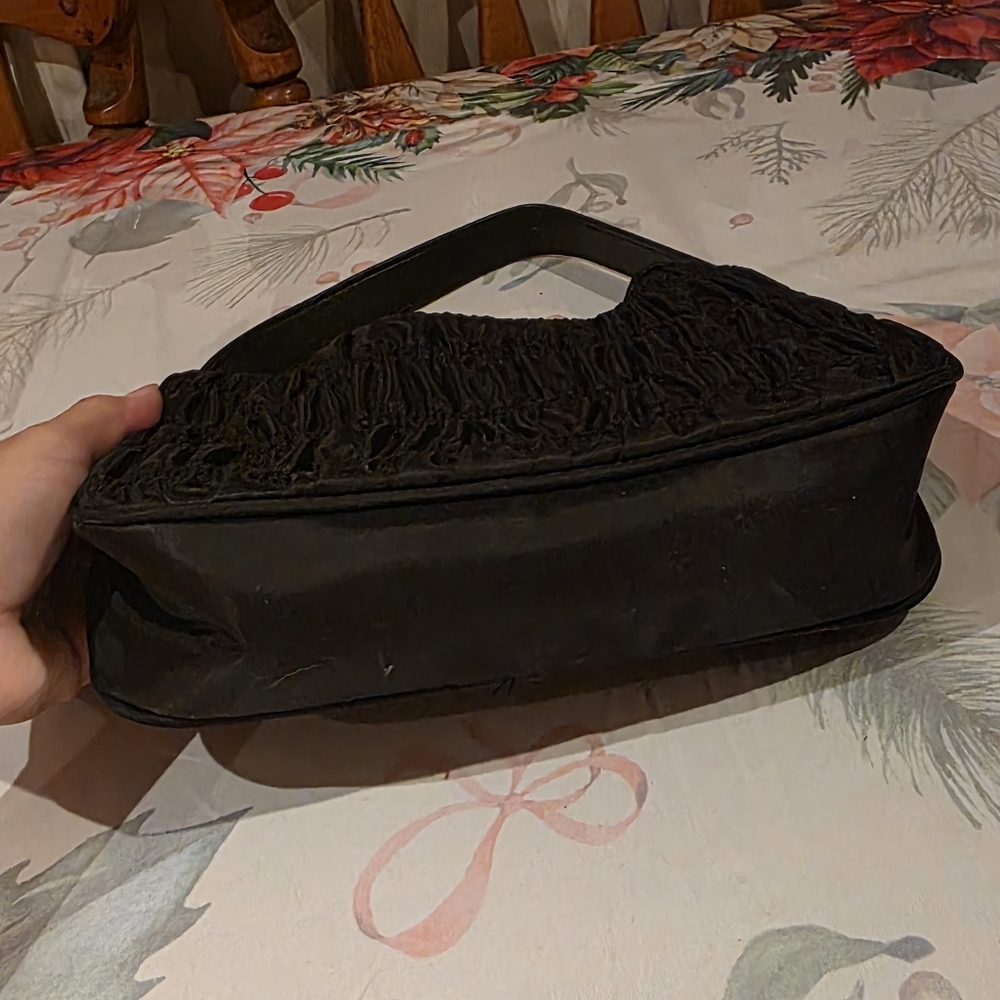 Prada Black Ruched Shoulder Bag - Picture 3 of 4